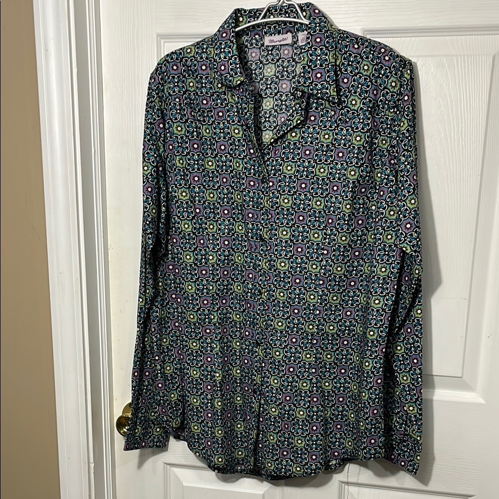 Wrangler Patterned Long Sleeve Women's Top